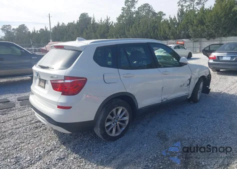 2017 BMW X3 Sdrive28I from USA, damaged, VIN 5UXWZ7C31H0X39595